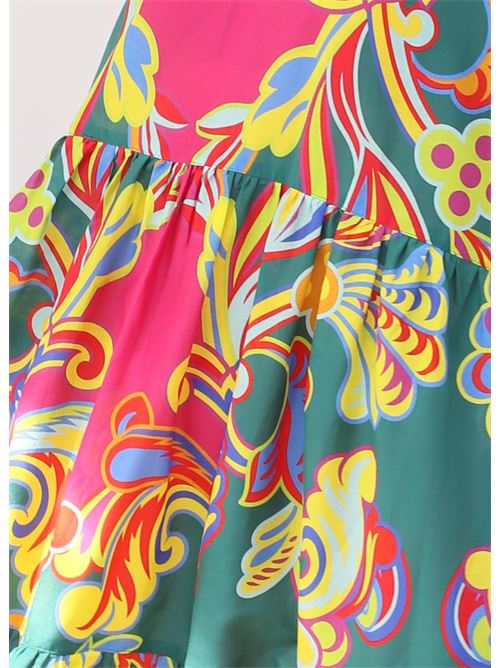 Green midi dress Laboratorio Capri | MILAGHIRIGOROVERDE